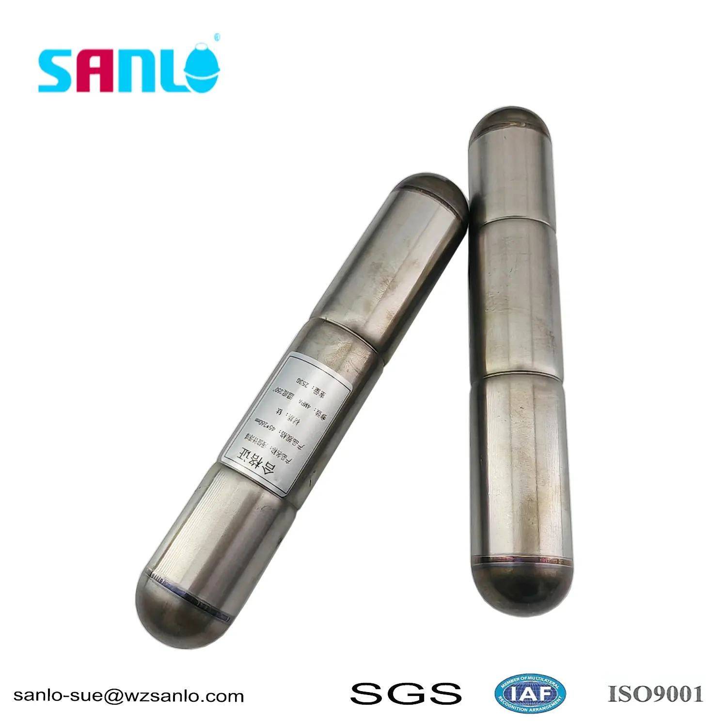 Sfera galleggiante in metallo titanio 45 * 260